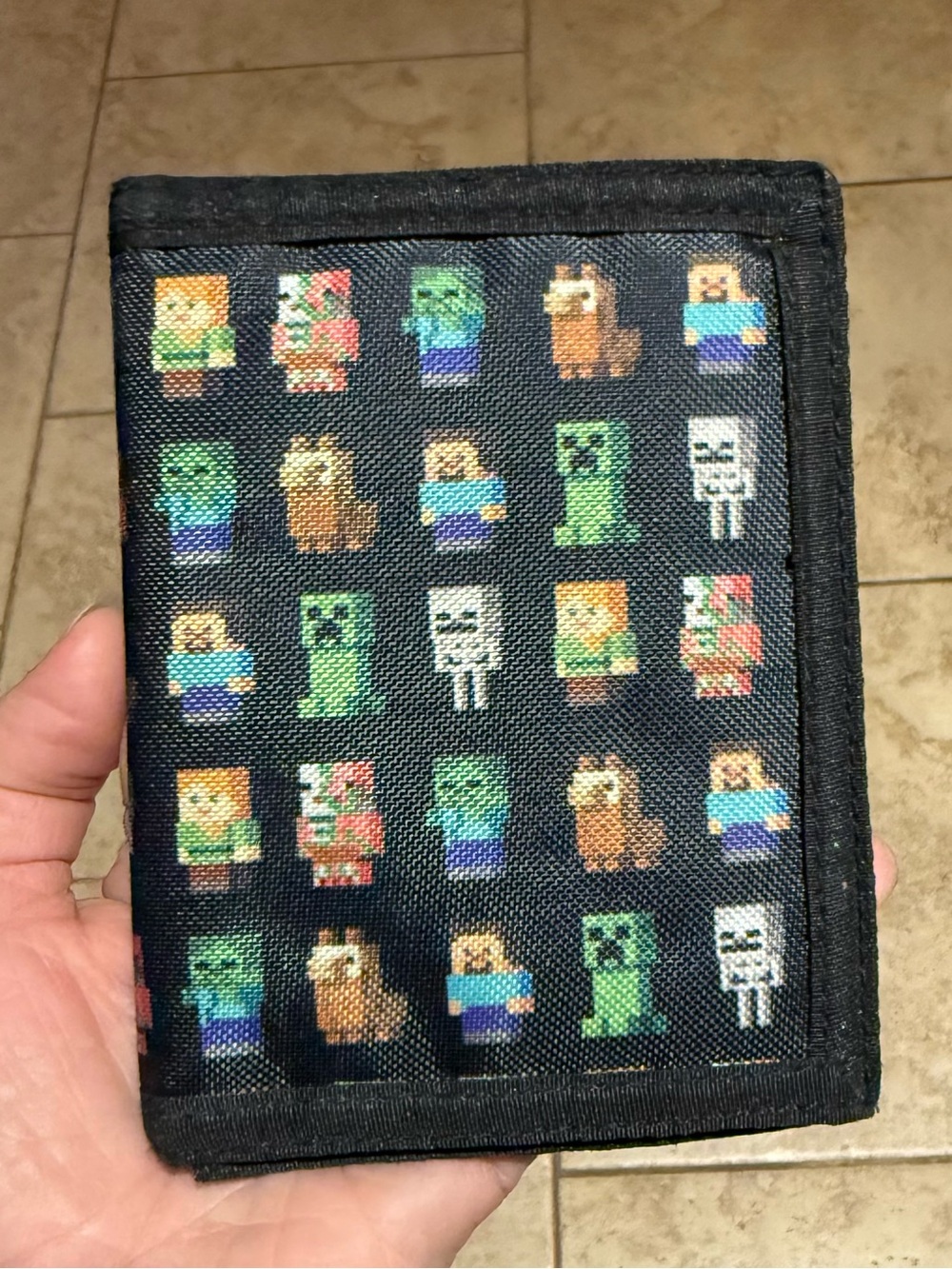 Minecraft Character Collage Trifold Wallet